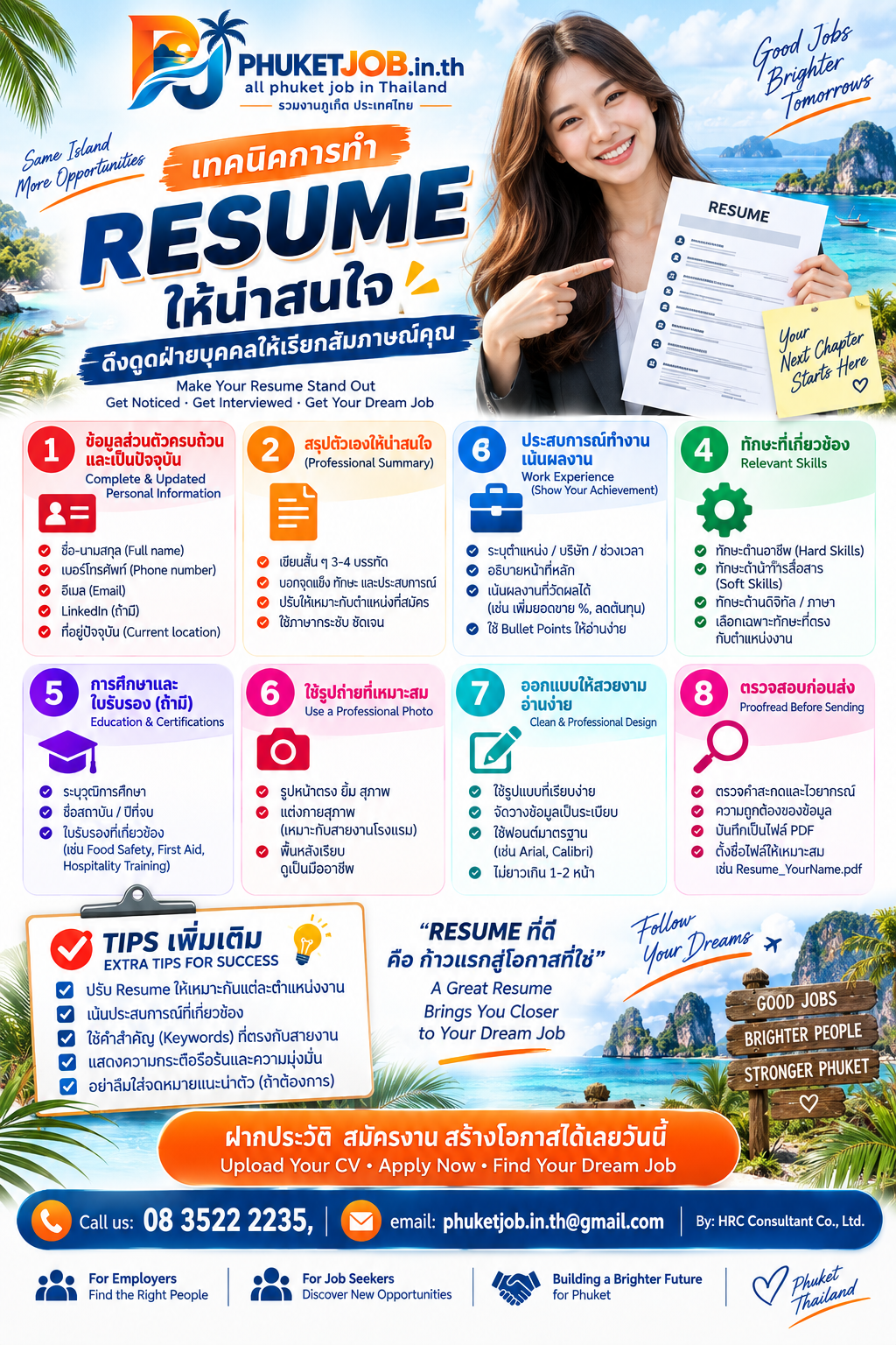 เทคนิคการทำ Resume ให้น่าสนใจ ดึงดูด HR ให้เรียกสัมภาษณ์คุณ