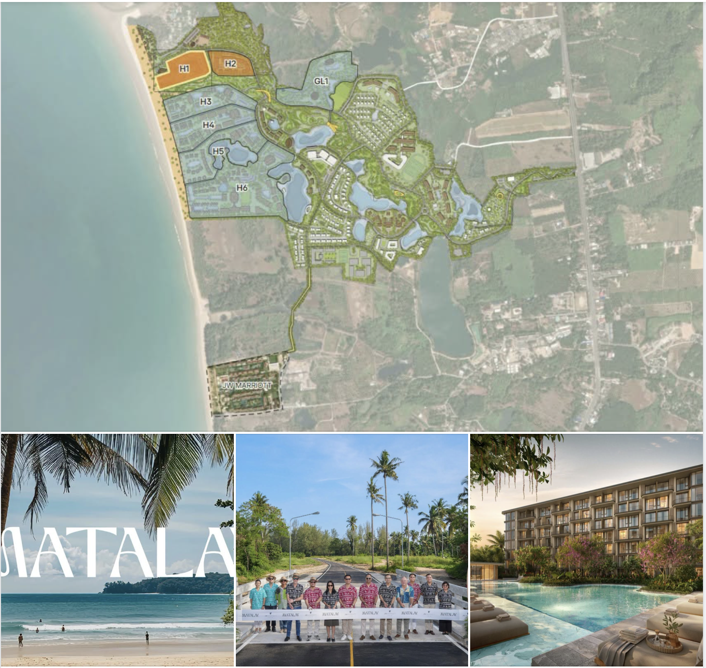 อัพเดท โครงการ Matalay Khao Lak จากข้อมูลของโครงการจะมี 7 โรงแรม